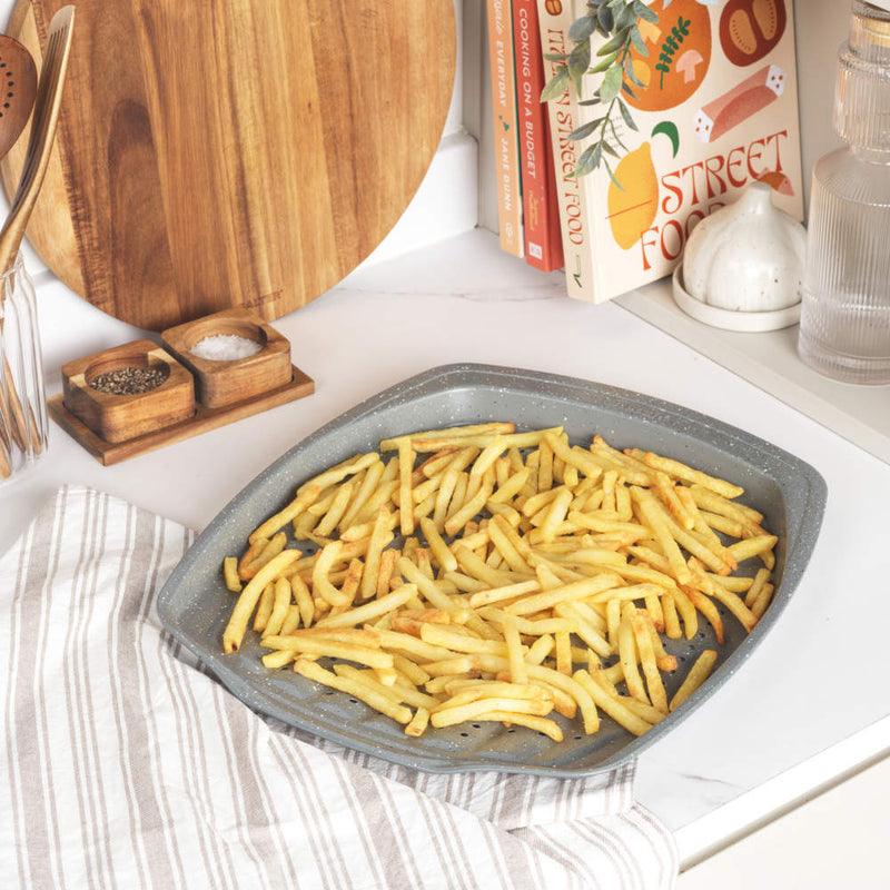 Salter BW08473G1EU7 Marblestone 38cm Chip Tray