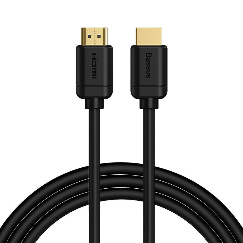 Baseus 2x HDMI 2.0 4K 60Hz Cable, 3D, HDR, 18Gbps, 2m (black), Kabel HDMI 2.0 Baseus, 4K 60Hz, 3D, HDR, 18Gbps, 2m (czarny)