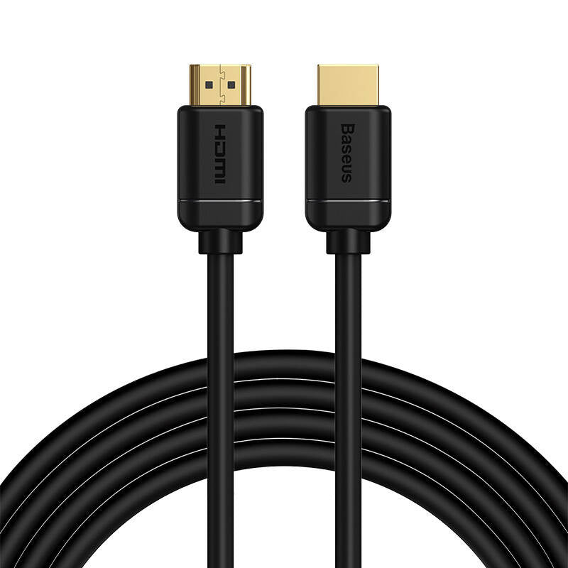 Baseus 2x HDMI 2.0 4K 60Hz Cable, 3D, HDR, 18Gbps, 3m (black), Kabel HDMI 2.0 Baseus, 4K 60Hz, 3D, HDR, 18Gbps, 3m (czarny)