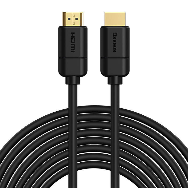 Baseus 2x HDMI 2.0 4K 30Hz Cable, 3D, HDR, 18Gbps, 8m (black), Kabel HDMI 2.0 Baseus, 4K 30Hz, 3D, HDR, 18Gbps, 8m (czarny)