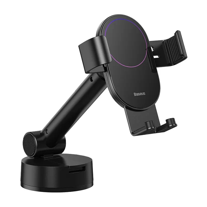 Gravity car mount for Baseus Tank phone with suction cup (black), Uchwyt samochodowy grawitacyjny do telefonu Baseus Simpslism z przyssawką (czarny)