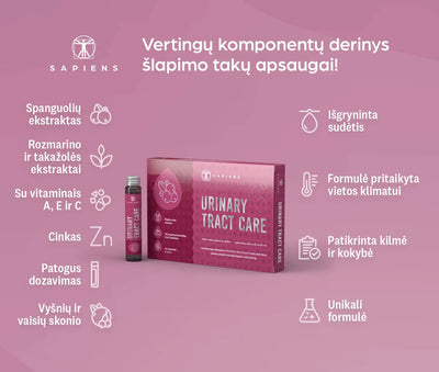 Sapiens Urinary Tract Care Food Supplement 5x25 ml