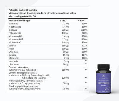 Sapiens Vitaminų Rinkinys Moterims
