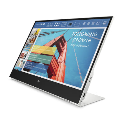 HP E14 G4 FHD Portable Monitor - DAMAGED - 14" 1920x1080 FHD 400-nit 60Hz AG, IPS, 2x USB-C, tilt/swivel, 3 years