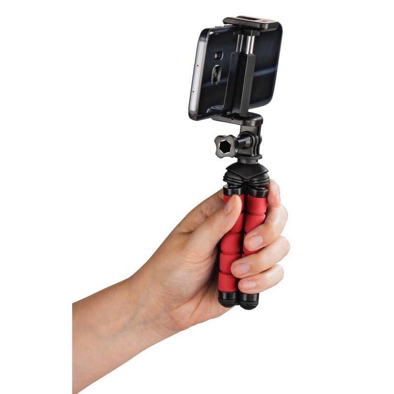 Hama 00004611 Мини-штатив Flex для смартфона и GoPro 14 см, красный