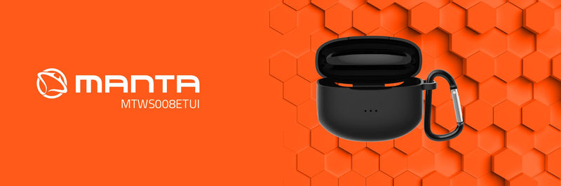 Manta MTWS008ETUI RYTMO Earphones Case, Black