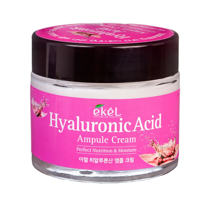 Ekel Ampule Cream Hyaluronic Acid Крем для лица с гиалуроновой кислотой, 70 мл.