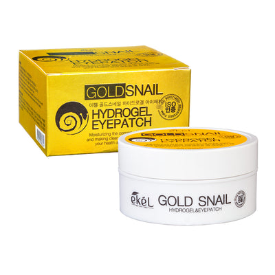 Ekel Gold Snail Eye Patch Патчи для глаз с золотом и экстрактом сыворотки улитки, 90г. / 60 ед.