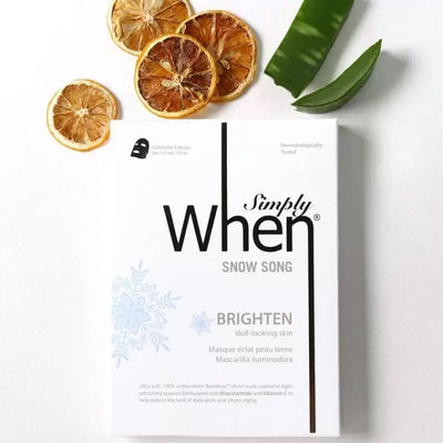Simply When® Snow Song Brightening Cotton Face Mask 