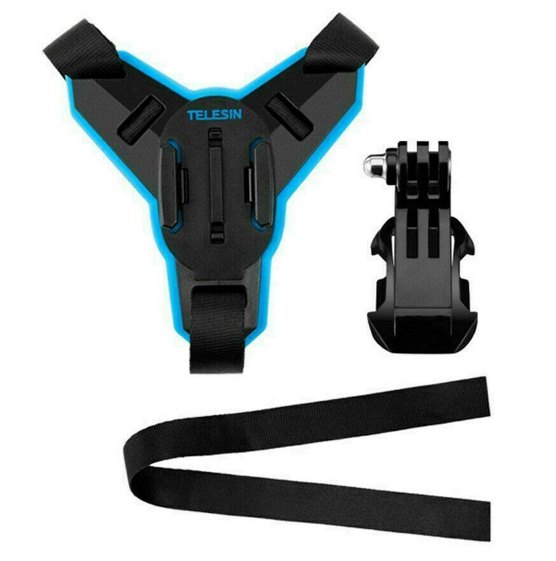 Motorcycle Helmet Chin Telesin + J-Hook Mount for sports cameras (GP-HBM-MT7), Mocowanie na kask Telesin do kamer sportowych (GP-HBM-MT7)
