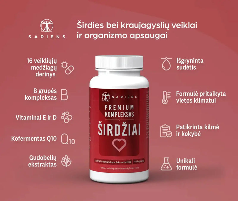 Sapiens Premium kompleksas širdžiai