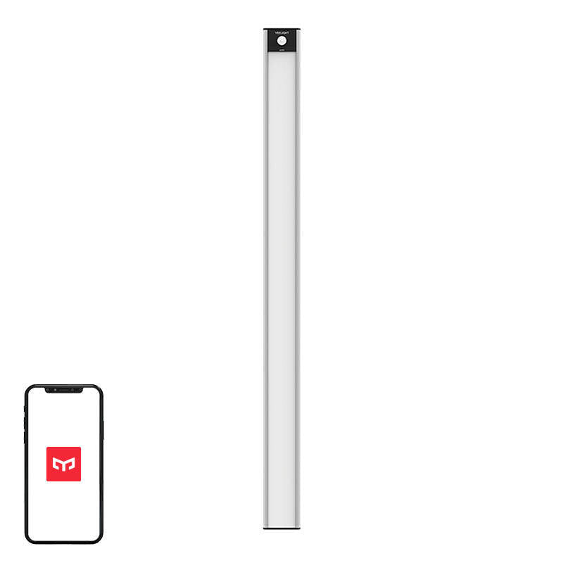 Yeelight Closet Light Silver 60cm, Lampka do szafy z czujnikiem ruchu Yeelight Closet Light 60cm (Srebrny) 2700K