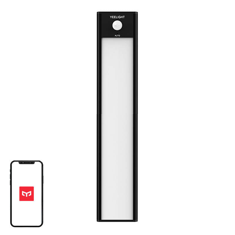 Yeelight Closet Light Black 20cm 2700K, Lampka do szafy z czujnikiem ruchu Yeelight Closet Light 20cm (Czarny) 2700K