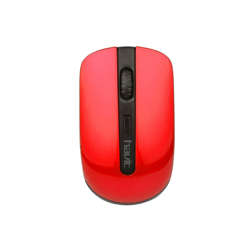 Universal wireless mouse Havit MS989GT (black&red), Bezprzewodowa mysz uniwersalna Havit MS989GT (czarno-czerwona)