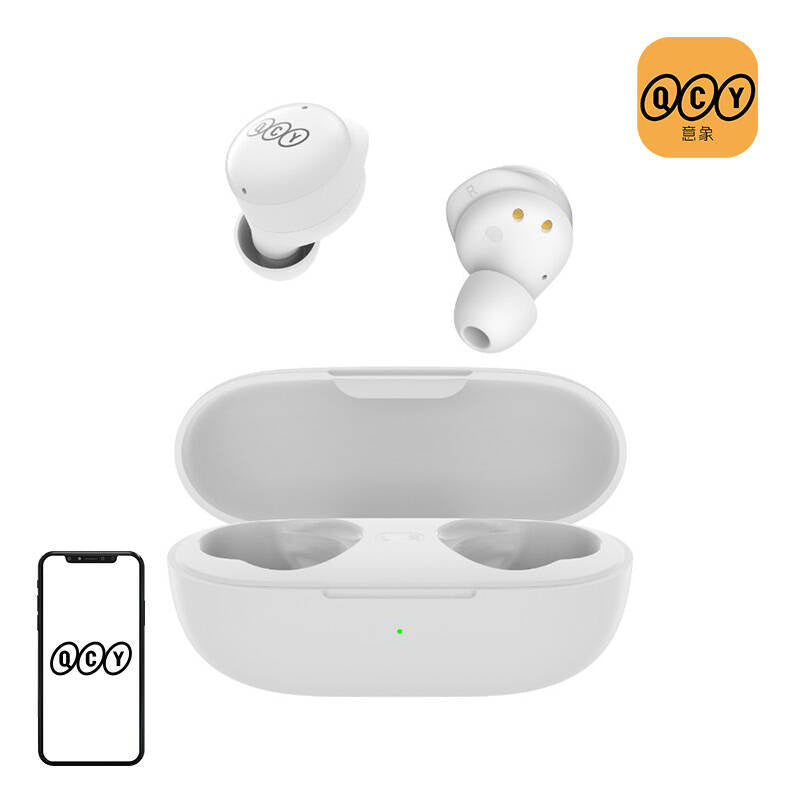 Wireless Earphones TWS QCY T17 (white), Słuchawki TWS QCY T17 (białe)