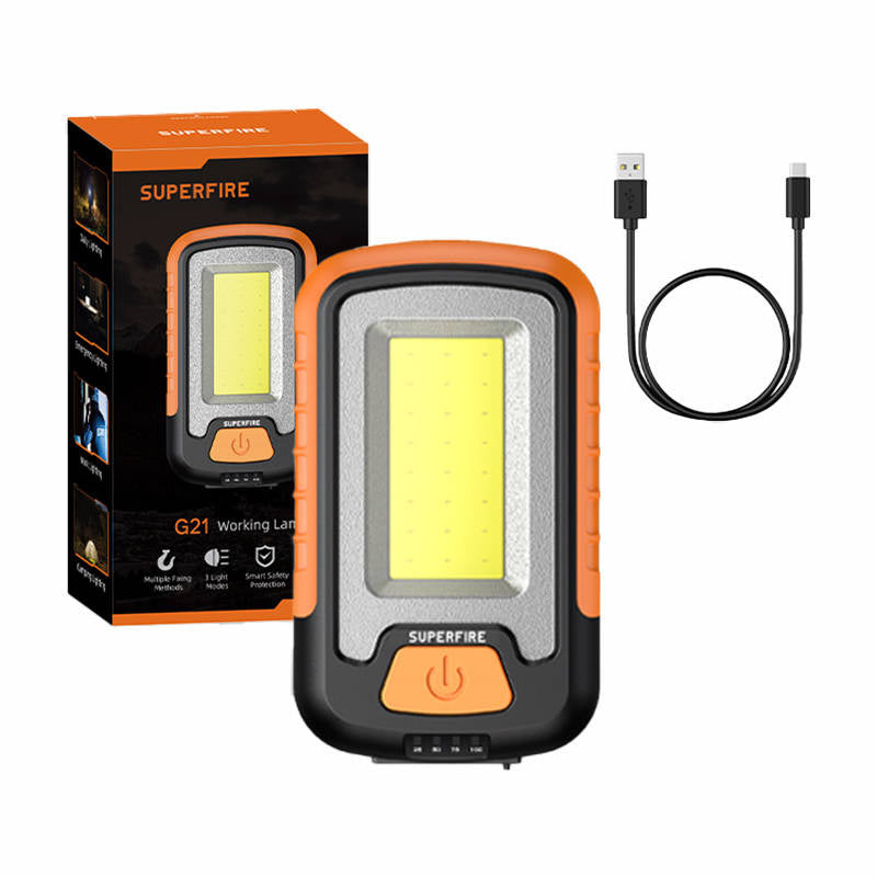 Workshop Flashlight Superfire G21, 650lm, USB, Latarka warsztatowa Superfire G21, 650lm, USB