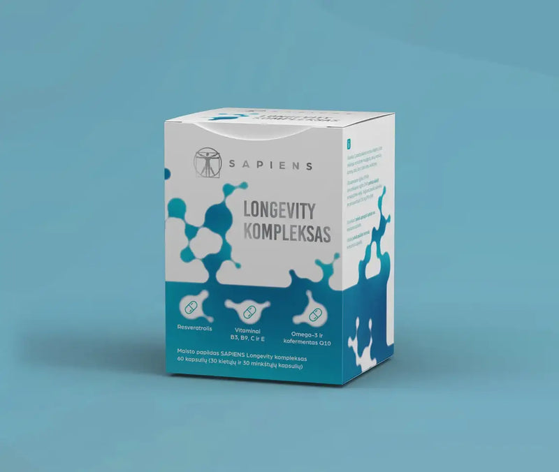 Sapiens Longevity kompleksas Maisto papildas
