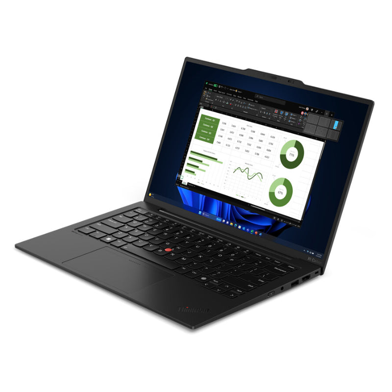 Lenovo ThinkPad X1 Carbon Gen 12 Core™ Ultra 7 155U 512 ГБ SSD 32 ГБ 14 дюймов WUXGA (1920x1200) IPS WIN11 Pro ИК-веб-камера ECLIPSE BLACK Клавиатура с подсветкой Устройство чтения FP 1 YW 