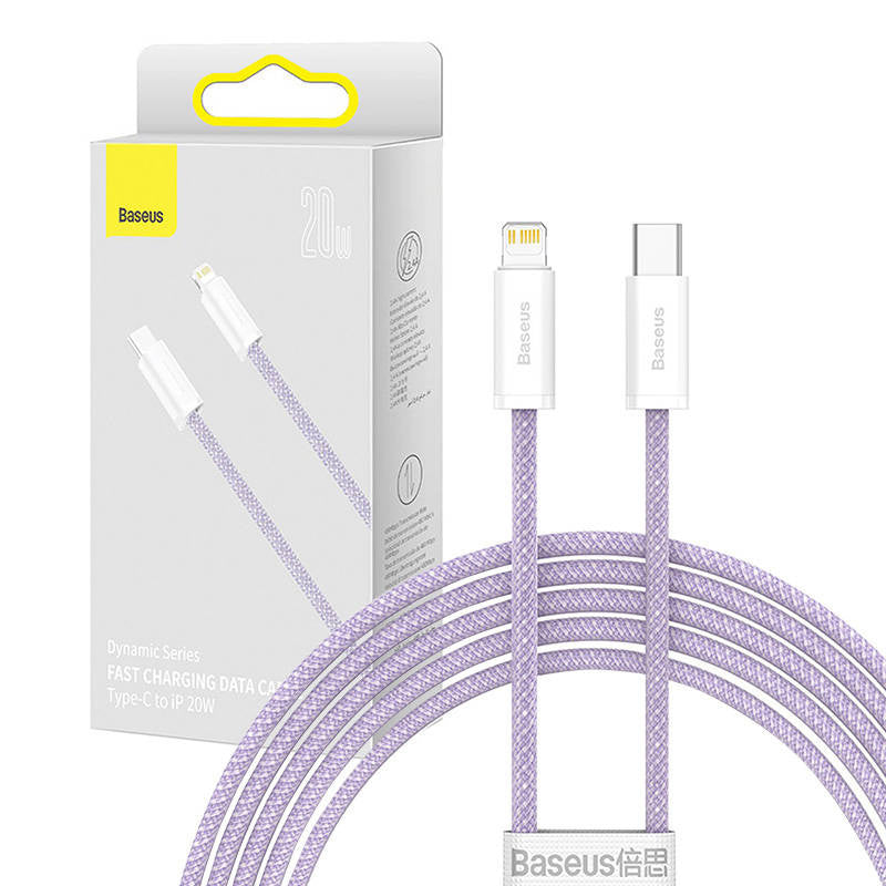 USB-C cable for Lightning Baseus Dynamic Series, 20W, 2m (purple), Kabel USB-C do Lightning Baseus Dynamic Series, 20W, 2m (fioletowy)