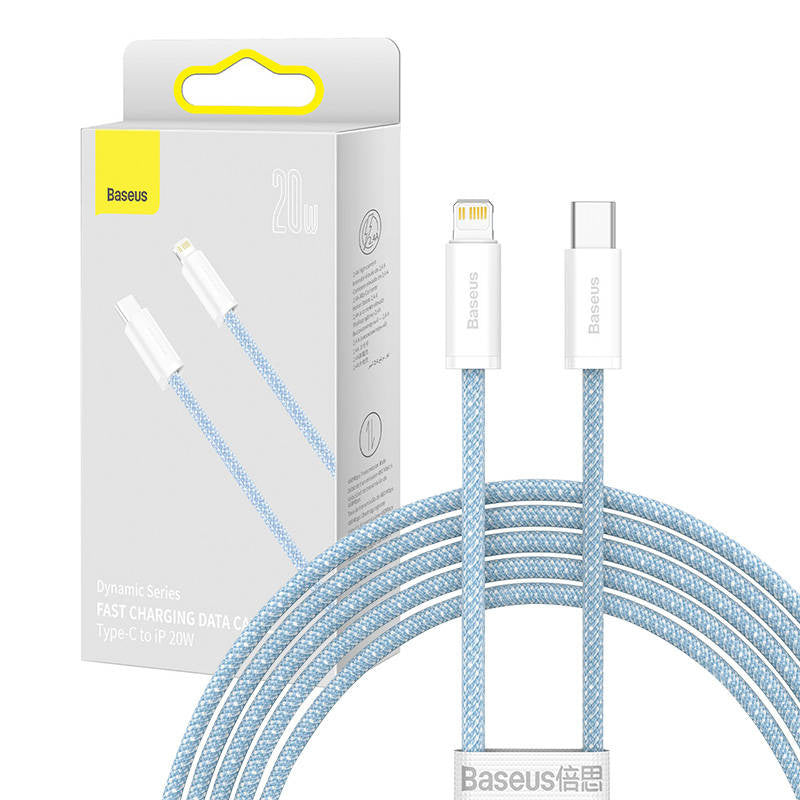 USB-C cable for Lightning Baseus Dynamic Series, 20W, 2m (blue), Kabel USB-C do Lightning Baseus Dynamic Series, 20W, 2m (niebieski)