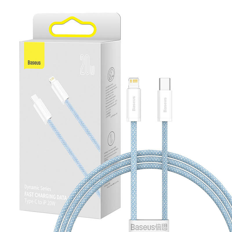 USB-C cable for Lightning Baseus Dynamic Series, 20W, 1m (blue), Kabel USB-C do Lightning Baseus Dynamic Series, 20W, 1m (niebieski)