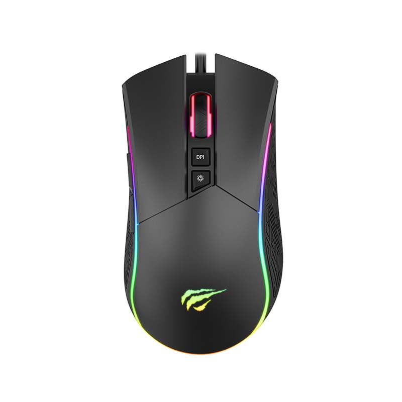 Gaming mouse Havit GAMENOTE MS1001S RGB 800-4800 DPI, Mysz gamingowa Havit GAMENOTE MS1001S RGB 800-4800 DPI