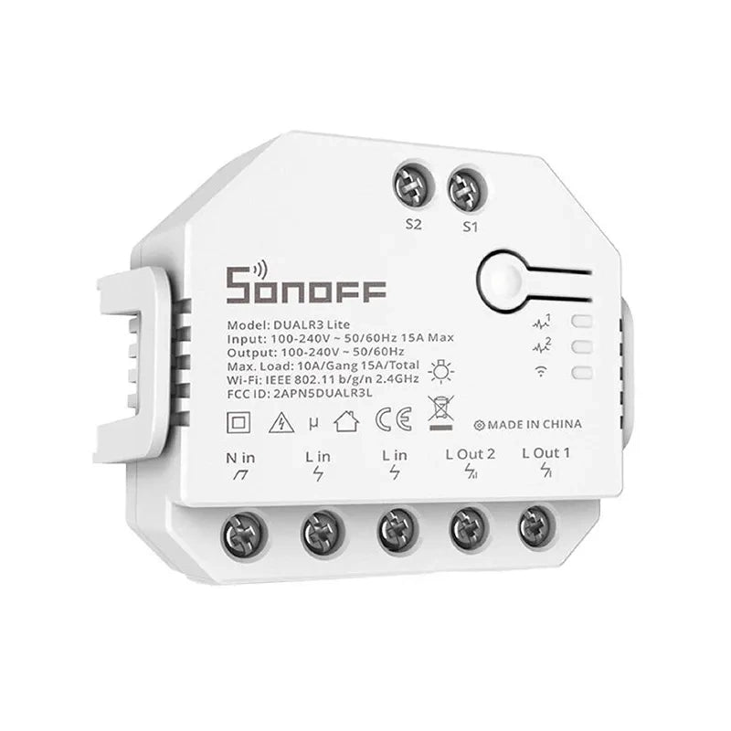 Smart Wi-Fi switch WiFi Sonoff Dual R3 Lite, Inteligentny przełącznik WiFi Sonoff Dual R3 Lite