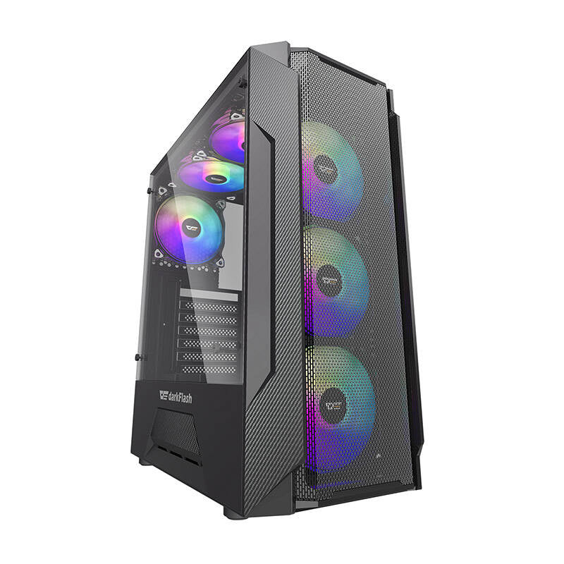 Darkflash LEO computer case (black), Obudowa komputerowa Darkflash LEO (czarna)