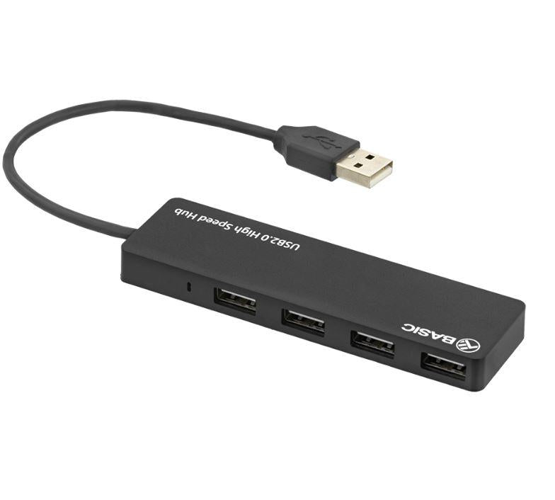 Tellur Basic USB Hub, 4 ports, USB 2.0 Black