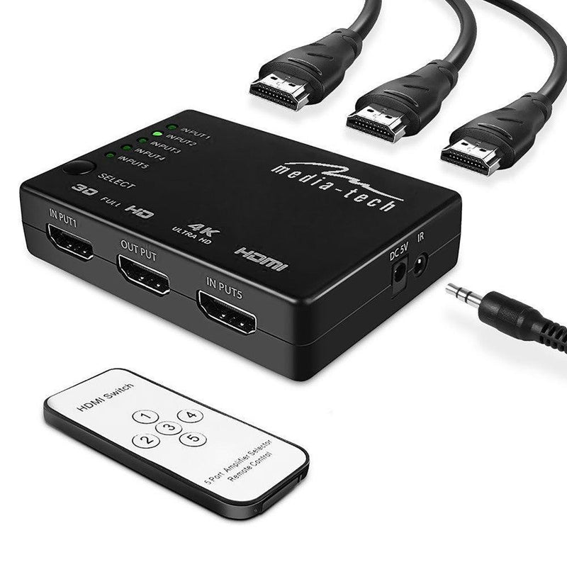 Media-Tech MT5207 5xHDMI-переключатель 4K