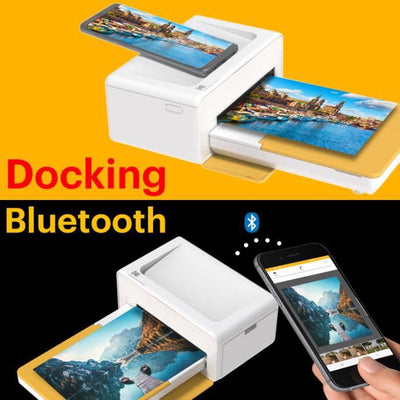 Док-станция для принтера Kodak PD460 Bluetooth, желтый цвет и 10 листов бумаги