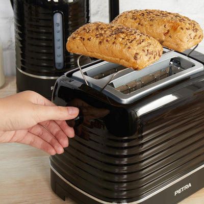 Petra PT5573BLKVDE Oscuro 2 slice toaster