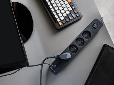 Tracer 47026 Power Line+ 1.5m (4 outlets +1x USB A+ 1x Type C, PD18W)