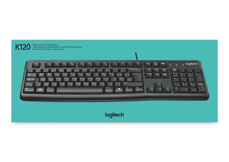 Logitech K120 США, черный (920-002479)