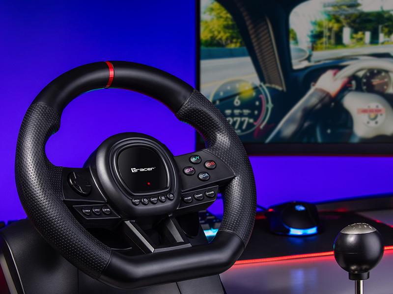 Tracer 47345 Steering Wheel SimRacer Manual Gearbox 6 in 1