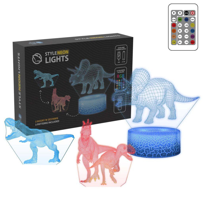 Светодиодная лампа Manta SNL117RGB Световое украшение Динозавры RGB 3D