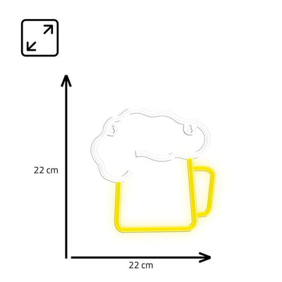 Manta SNL34YET Style Neon Lights Beer yellow/white