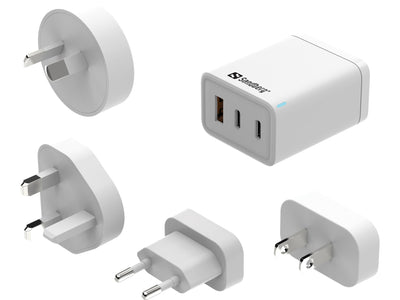 Sandberg 441-59 3в1 TravelCharger EU+UK+US+AUS