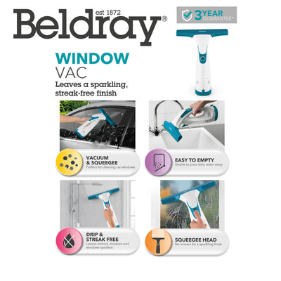 Beldray BEL0749TTVDE Cordless Window Vac