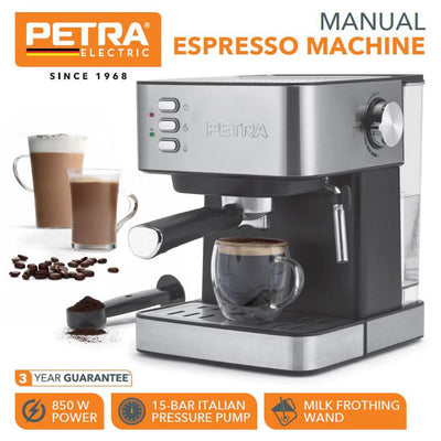 Petra PT6137VDE Manual Espresso Machine