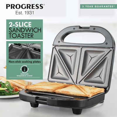 Progress EK5851PVDE 2-Slice Sandwich Toaster