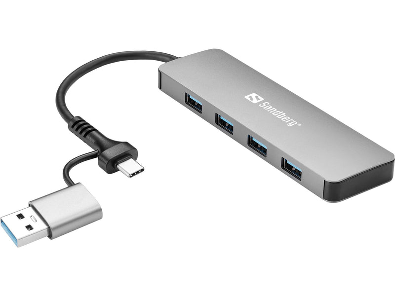 Sandberg 136-63 USB-C/A to 4xUSB 3.0 Hub