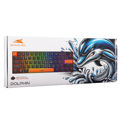 Baracuda BGK-03111 Dolphin Black US Mechanical Red Switches