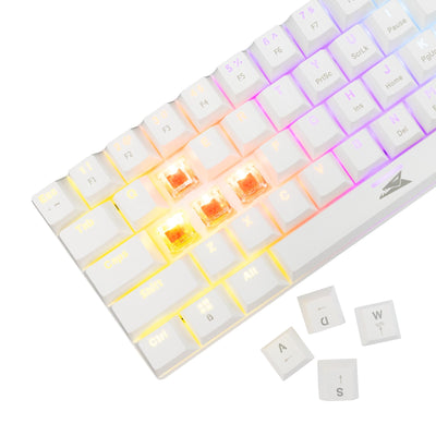 Baracuda BGK-03211 Dolphin White US Mechanical Red Switches