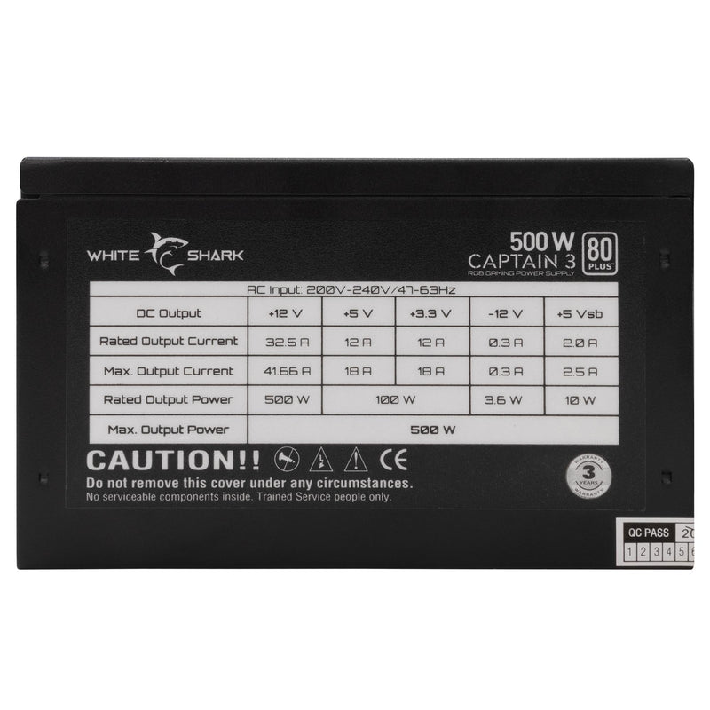 White Shark GPSU-W500F Captain 3  500W 80+ RGB