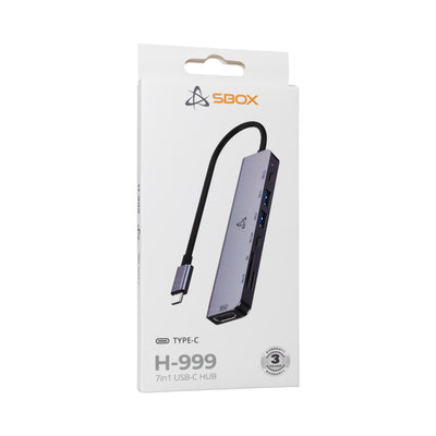 Sbox H-999 7in1 USB-C HUB