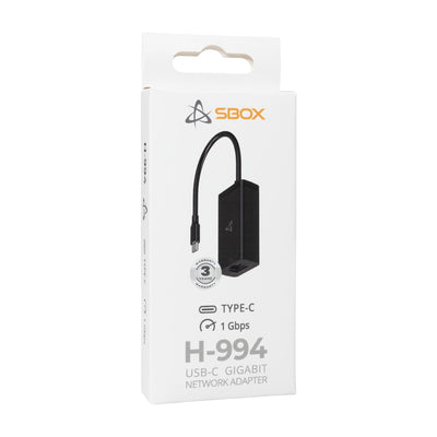 Sbox H-994 USB-C Gigabit Network Adapter