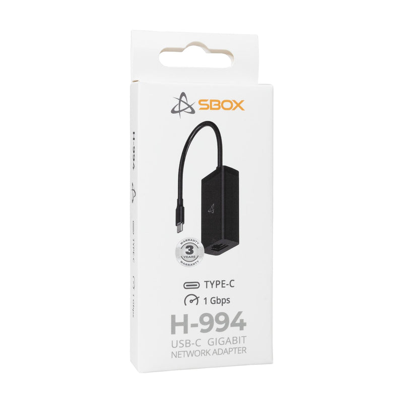 Sbox H-994 USB-C Gigabit Network Adapter