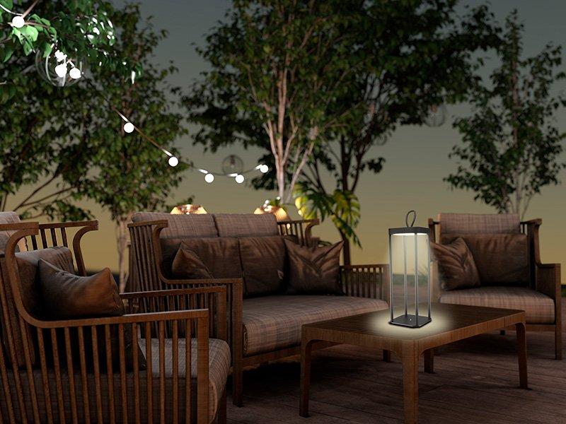 Beper P207ILI100 Rechargeable Lantern Black