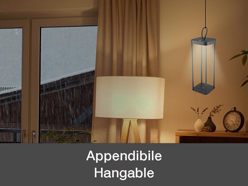 Beper P207ILI100 Rechargeable Lantern Black